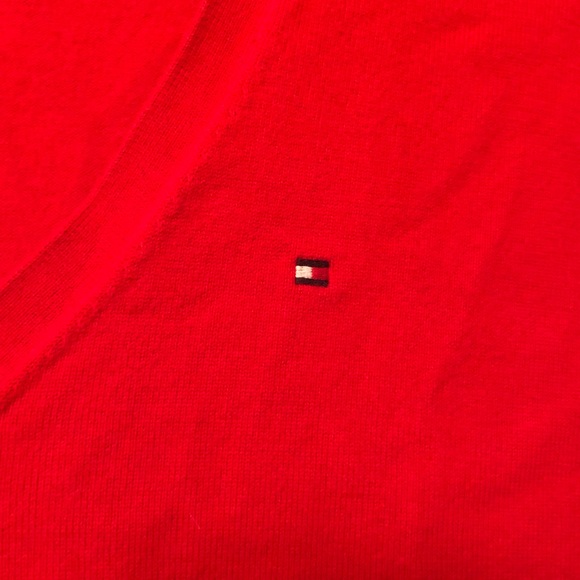 Tommy Hilfiger Red Vneck Stretch Sz XL - Picture 4 of 8